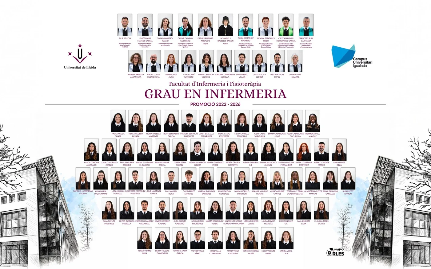 Orla del Grau en Infermeria, promoción 2022-2026, Campus Igualada